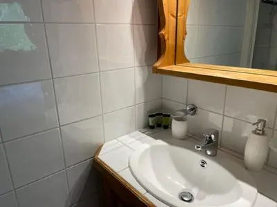 a bathroom with a shower and a toilet at Apartment Ginabelle 1-2 by Interhome in Chamonix-Mont-Blanc