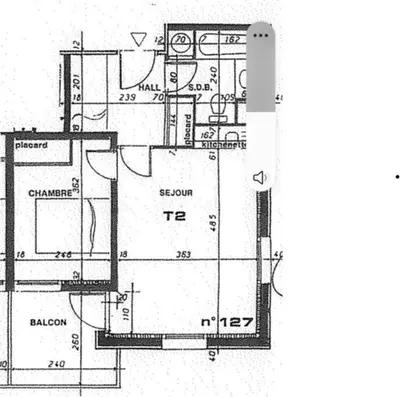 a black and white floor plan of a house at Bel appartement avec piscine - Le Grand Tétras in Samoëns