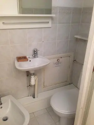 a bathroom with a sink and a toilet at Appartment Aiguille Du Midi in Chamonix-Mont-Blanc