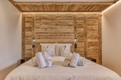a bathroom with a sink and a shower at Chalet BelleVue in Chamonix-Mont-Blanc