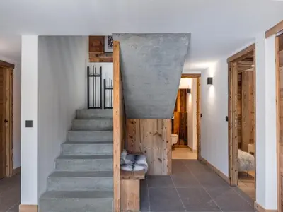 a bathroom with a sink and a shower at Chalet convivial à proximité des pistes avec balcon et WIFI - FR-1-663-23 in Saint-Gervais-les-Bains