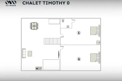 a floor plan of a house at Chalet Timothy - OVO Network in Samoëns