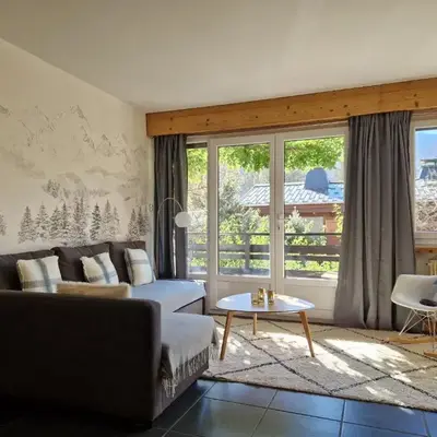 Les Tussilages - Terrasse vue Mont-Blanc