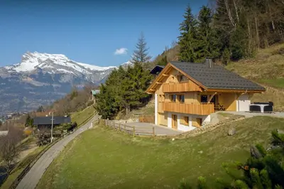 a house on the side of a mountain at Chalet Chantalhys - OVO Network in Saint-Gervais-les-Bains
