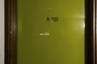 a sign on a green wall that says at Résidence Andromède - maeva Home - Studio 4 Personnes - Budget MAE-3652 in Flaine