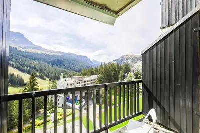 a balcony with a view of the mountains at Résidence Aldébaran - maeva Home - Appartement 2 Pièces 6 Personnes - Prestige MAE-3791 in Arâches-la-Frasse
