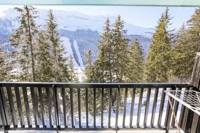 a balcony with a view of the mountains at Résidence Castor - maeva Home - Appartement 2 Pièces 6 Personnes - Confort MAE-3847 in Arâches-la-Frasse
