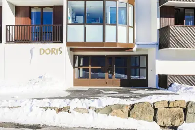 a building with a dds sign on the side of it at Résidence Doris - maeva Home - Studio 4 Personnes - Confort MAE-3910 in Arâches-la-Frasse