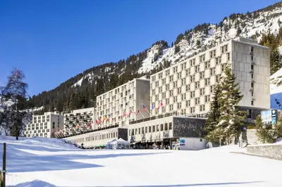 a hotel in the mountains with snow on the ground at Résidence Cassiopée - maeva Home - Appartement 2 Pièces 6 Personnes - Sélection MAE-3948 in Arâches-la-Frasse