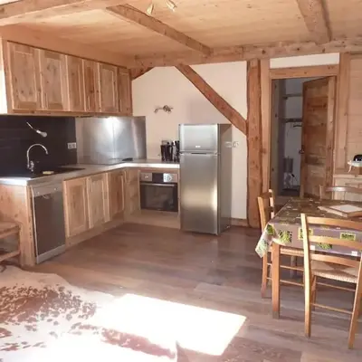 Premier étage d'une ferme rénovée