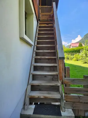 a set of stairs leading up to a building at Adret1 in Passy