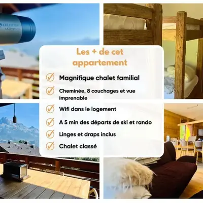 Chaleureux Chalet Familial - Vue époustouflante