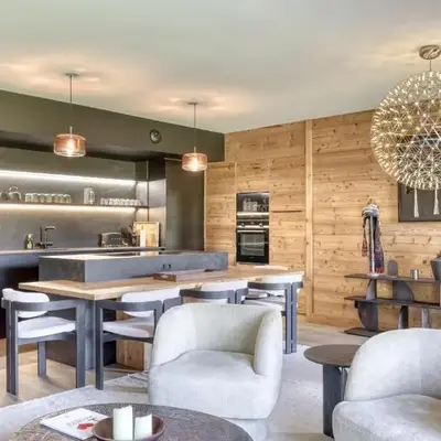 Charmant Appartement au Cœur de Megève avec Jardin privatif