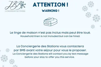 a page of a flyer with a picture of snowflakes at Terrasse du Front de Neige in Demi-Quartier