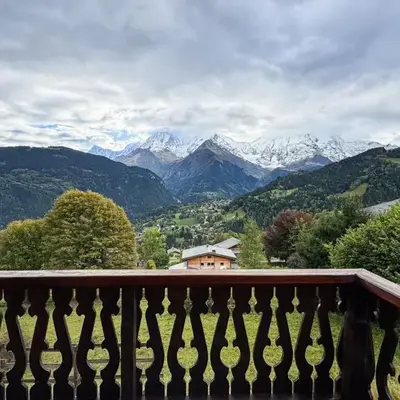 Chalet facing Mont Blanc calm and comfort