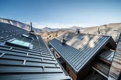 an image of a metal roof on a house at Maira Les Carroz - by EMERALD STAY in Arâches-la-Frasse