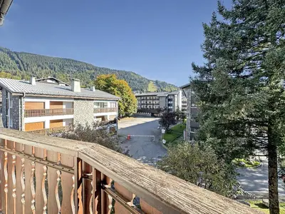 a view of a street from a balcony at CL339 - Appartement 6 personnes centre village in Les Carroz d'Araches