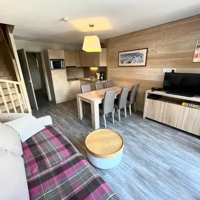Appartement skis aux pieds à Flaine avec parking et piscine - FR-1-425-227