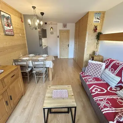 Studio à Megève avec parking souterrain et casier à skis - FR-1-597-189