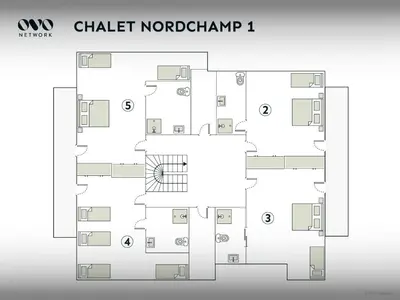 a floor plan of a building at Chalet Nordchamp - OVO Network in Samoëns
