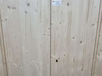 a wooden wall with a sign on it at Appartement 3 Pièces, 4-6 Couchages, Vue Montagne, Parking Privé - FR-1-597-192 in Combloux