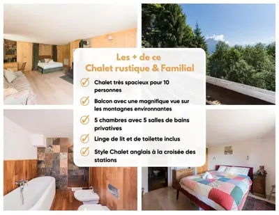 a collage of three pictures of a bathroom at Chalet l'Arba - Ecrin à la croisée des stations in Cordon