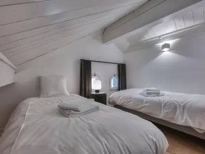 a balcony with a view of the mountains at Duplex 83m², 3 chambres, 6 pers, centre Saint-Gervais, à 5 min de la télécabine, Wifi inclus - FR-1-663-31 in Saint-Gervais-les-Bains