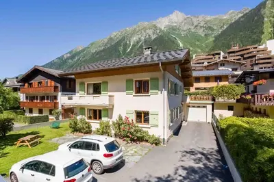 a bathroom with a glass shower and a sink at Edelweiss apartment - Chamonix All Year in Chamonix-Mont-Blanc