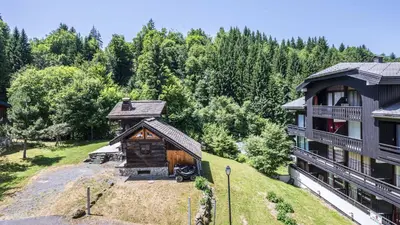 an aerial view of a house and a building at Grand Horizon 1 N204 - 2P4 in Morillon