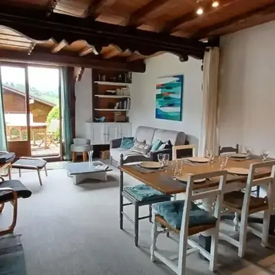 South-facing flat with garden near city center