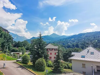 a white building with snow on the ground at Apartment Domaine de Crespin-6 by Interhome in Saint-Gervais-les-Bains
