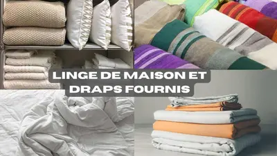 a collage of images of a pile of blankets at Le bel alp- Coeur de montagne en centre ville in Saint-Gervais-les-Bains