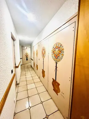 a bathroom with a sink and a shower and a tub at Le bel alp- Coeur de montagne en centre ville in Saint-Gervais-les-Bains