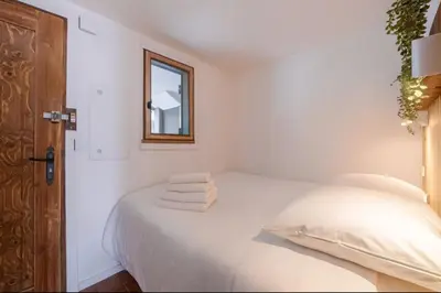 a bathroom with a shower and a sink at Cosy nest with balcony in the middle of Argentière in Chamonix-Mont-Blanc