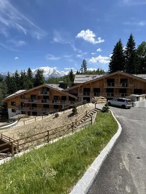 a parking lot in front of a resort at Appartement 3 Pièces, 4-6 couchages, COMBLOUX COM100-A402 in Combloux