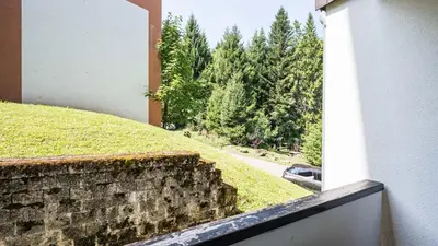 a view of a grassy hill from a building at Grande Neige N 10 - 2P4 in Morillon