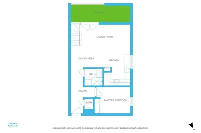 a floor plan of a house at Sauberands 18 apartment - Chamonix All Year in Chamonix-Mont-Blanc