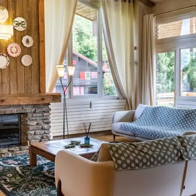 Apt Elegant with balcony 5P 2BR Megève Center