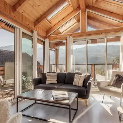 Au coin du feu - Terrasse - Vue Mont Blanc