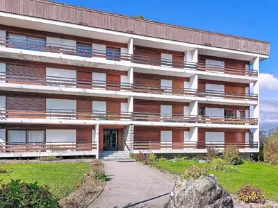 a large building with a pathway in front of it at Apartment Beaulieu by Interhome in Saint-Gervais-les-Bains