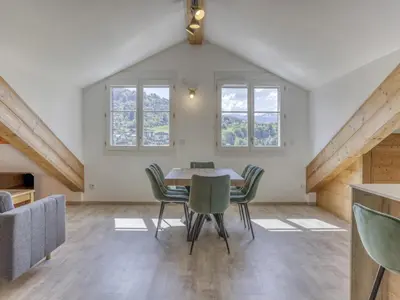 a bathroom with a tub and a sink and a shower at Duplex 4 pièces, 3 chambres, 6 personnes, proche centre, parking, wifi - FR-1-663-52 in Saint-Gervais-les-Bains