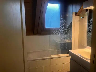 a bathroom with a shower and a sink at Résidence Les Arolles - Bat Melezes - LES MELEZES - C332 MAE-3363 in Saint-Gervais-les-Bains