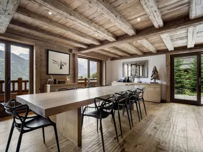 a bathroom with a sink and a mirror at Chalet à Saint-Gervais-les-Bains, 11 pers, sauna, Wi-Fi, parking - FR-1-663-59 in Saint-Gervais-les-Bains