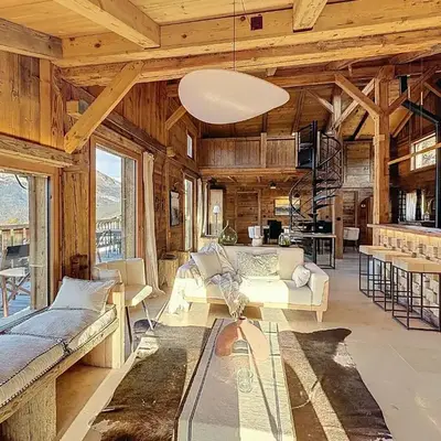Chalet 5 chambres + dortoir proche pistes Combloux - FR-1-560-173