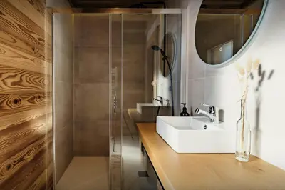 a bathroom with a white sink and a mirror at Chalet Alpage du Bettex - OVO Network in Mémontel