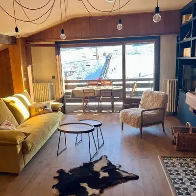 Megève 105 m2 ensoleillé rénové au pied des pistes