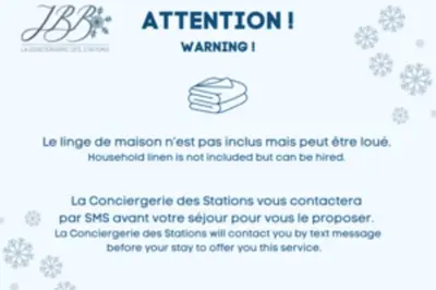 a screenshot of a page of a website with snowflakes at Bright apartment with terrace in Megève in Megève