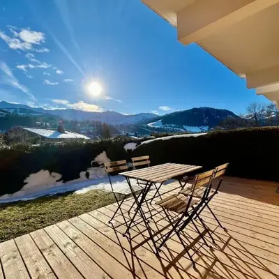 Bright apartment with terrace in Megève