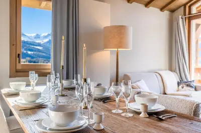 a bathroom with a toilet and a sink and a shower at Discreet Alpine Luxury Suite Art of Living in Megève in Megève