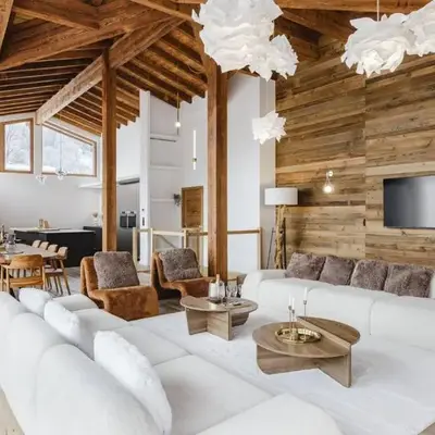 7 Summits - Chalet 230m2 Salon Cathedrale Vues Cheminee
